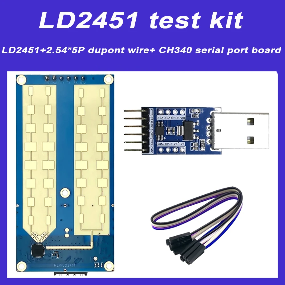 Hi-Link 100m 1T2R 24G Vehicle Speed Distance Detection Sensor Module HLK-LD2451