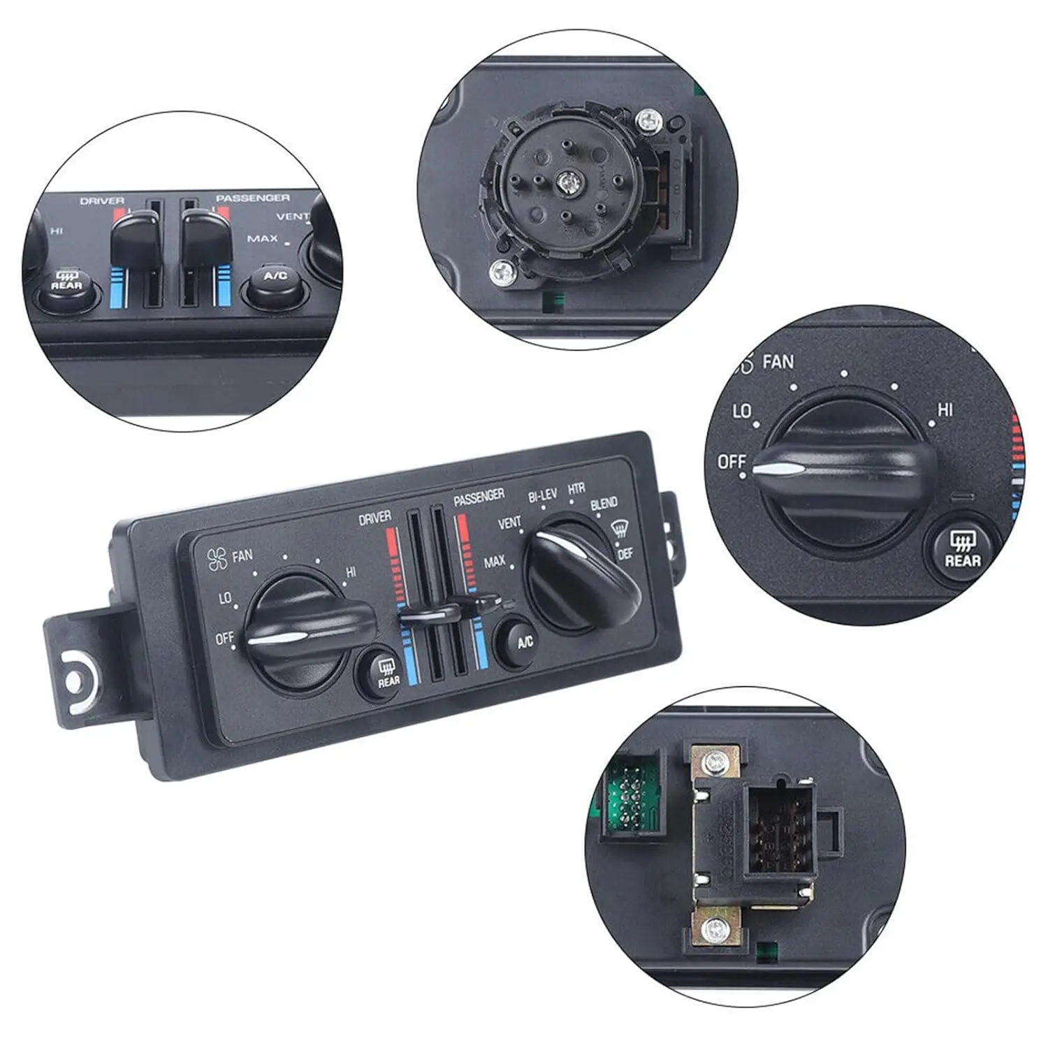 Klimaanlagen-Bedienfeld für Fahrzeuge OE 599-199 10308120 10447470 599199 Heizungs-Bedienfeld-Schalter passend für Buick Regal 97-04 – Detail 3