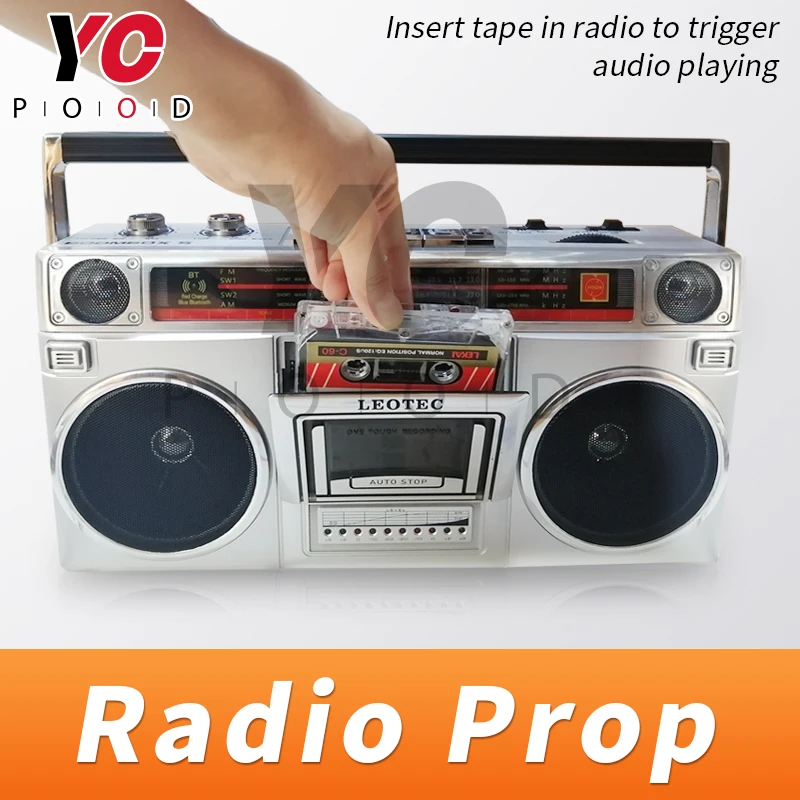 

Escape Room Radio prop Put Tape in radio to get audio clues Room Escape Radio Escape the room equipments