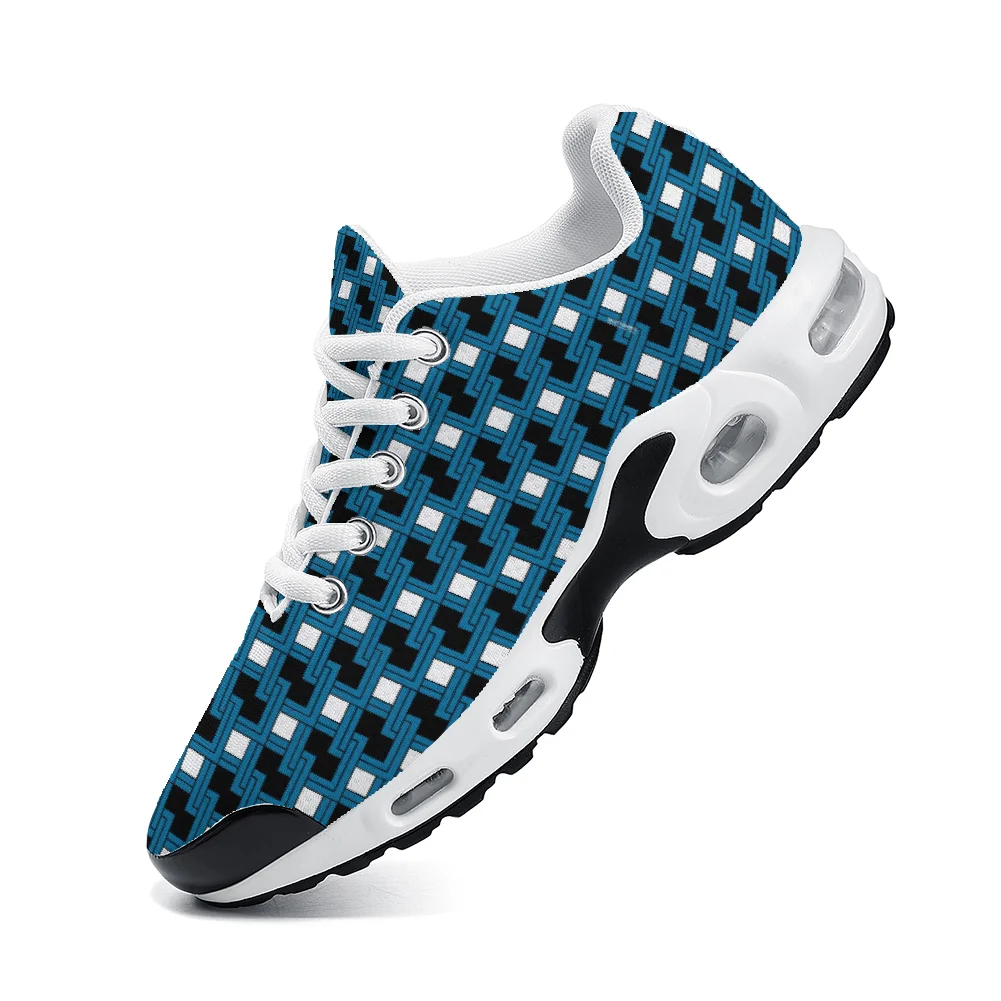 รองเท้าลำลองลายสก็อตแบบปรับแต่งได้ พื้นรองเท้าแบบมีเบาะลม ระบายอากาศได้ดี  รองเท้ากีฬาแบบ unisex