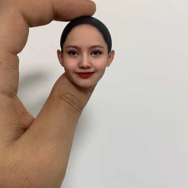 

1/6 1/12 масштаб женщина-солдат голова Лизы резьба изысканная красота голова резьба модель фигурки украшение тела