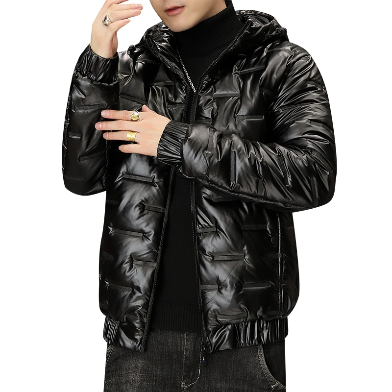 Abbigliamento invernale da uomo in cotone caldo con cappuccio Parka antivento ispessito da esterno per uomo Moda casual di alta qualità streetwear maschile