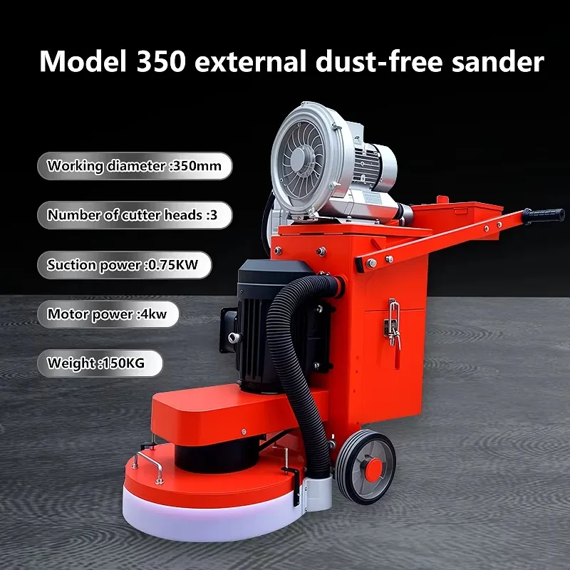Three Head Sander Ground Grinding Machine Concrete Polishing Machine Floor Grinder Drywall Sander With Vacuum