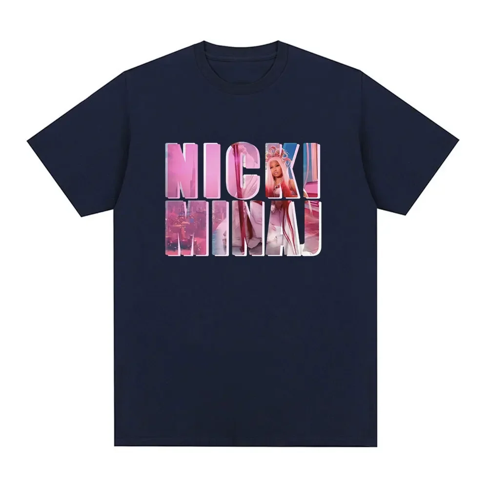 Rapper Nicki Minaj Pink Friday 2 T Shirt Men Women Fashion Hip Hop Short Sleeve Oversized T-shirts 100% Casual Cotton Tee Shirt