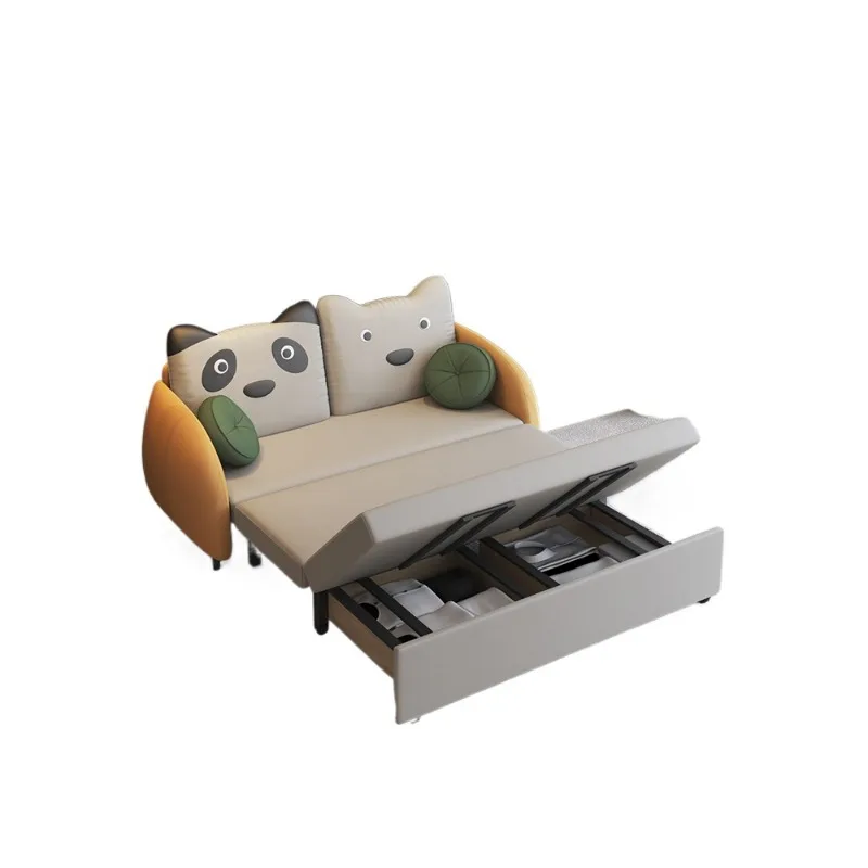 Folding dual-use, small apartment living room telescopic 1.2 meters 1.5 multi-functional sofa bed