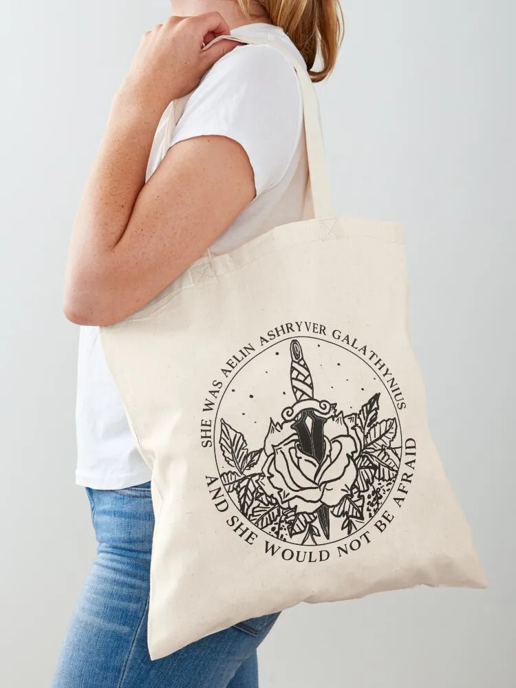 

Aelin Galathynius - Throne of Glass Quote Tote Bag Shopping bags Reusable bags tote bags aesthetic Fabric bag