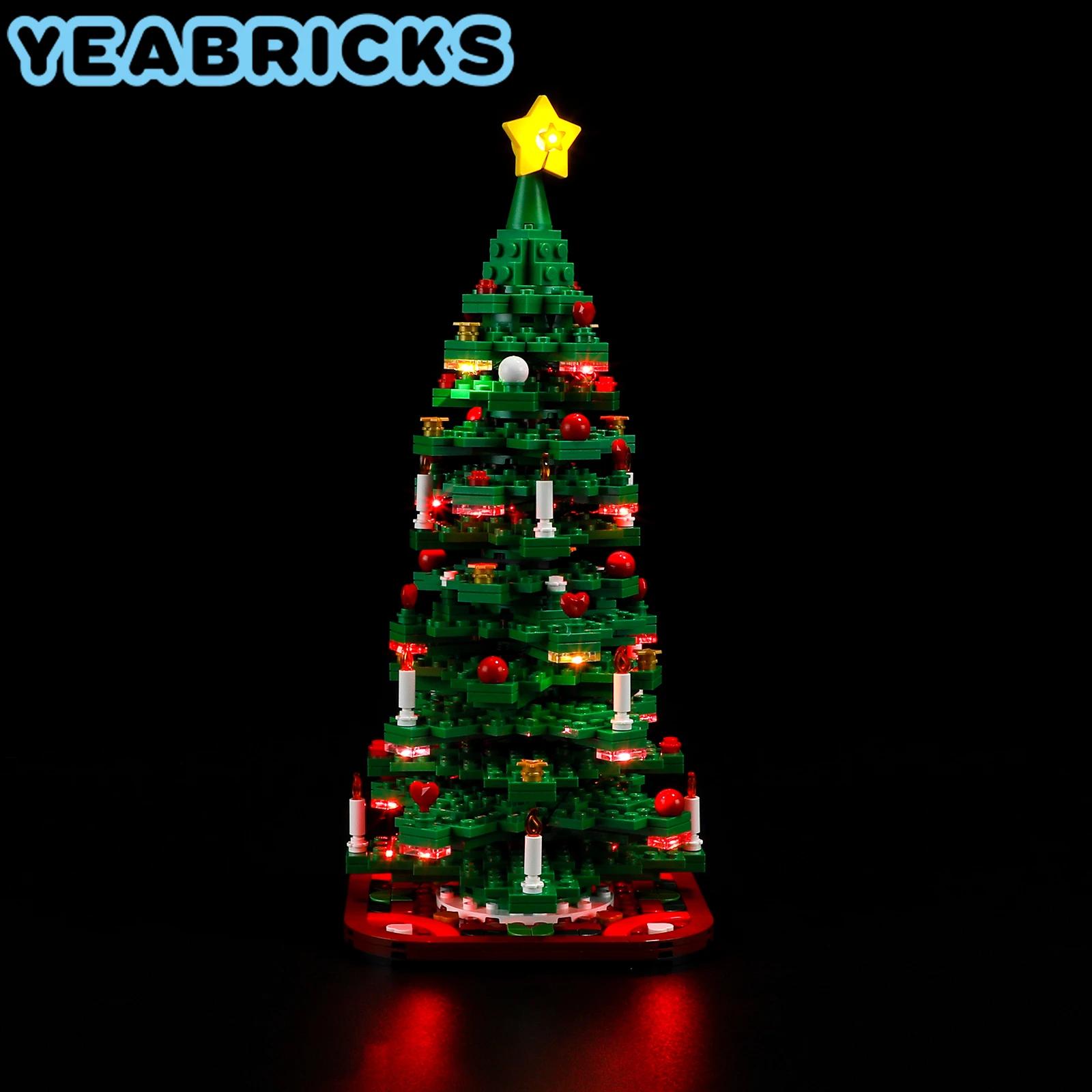 YEABRICKS LED Light Kit for 40573 Christmas Tree Building Blocks Set (NOT Include the Model) Bricks Toys for Children