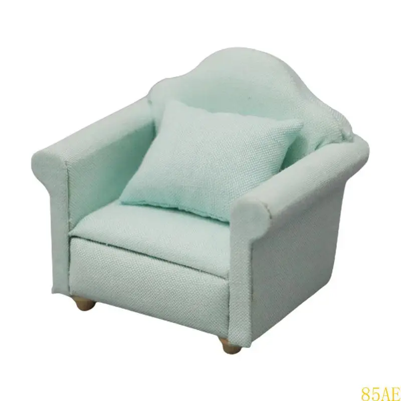 

85AE Mini Model Sofa Realistic Furniture for Dollhouse for Play House Girls Birthday
