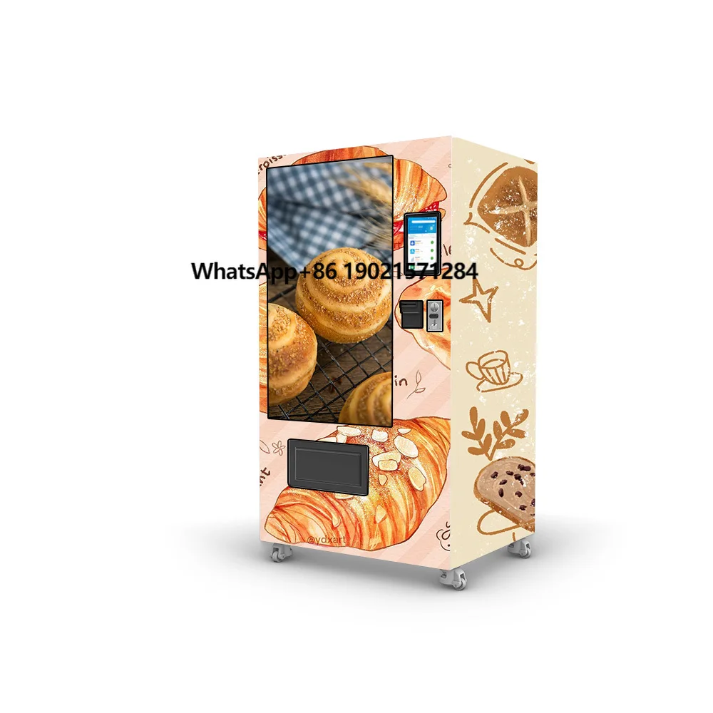 Automatic Food Bread Vending Machines for Sale Snack Vending Machine for Foods and Drinks QR Pay