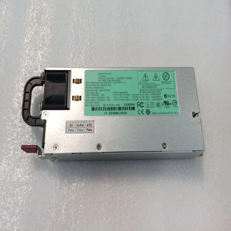 New Original  Power Supply DL380 G6 DL580 G7 1200W 142258-002 498152-001 490594-001 438203-001 HSTNS-PL11 500172-B21