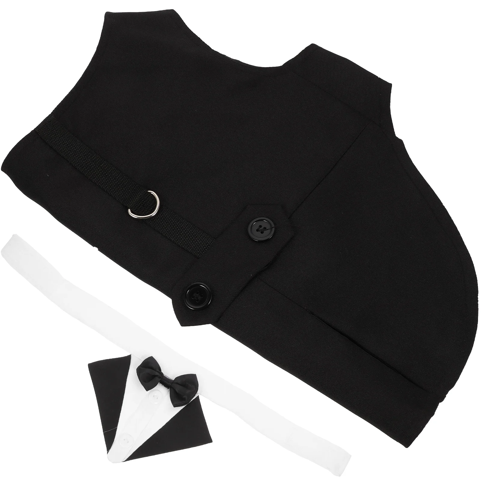 

1 set Dog Tuxedo Suit Black XL Wedding Party Outfit Pet Formal Clothes Puppy Costume Accessories Breathable Comfortable Daily