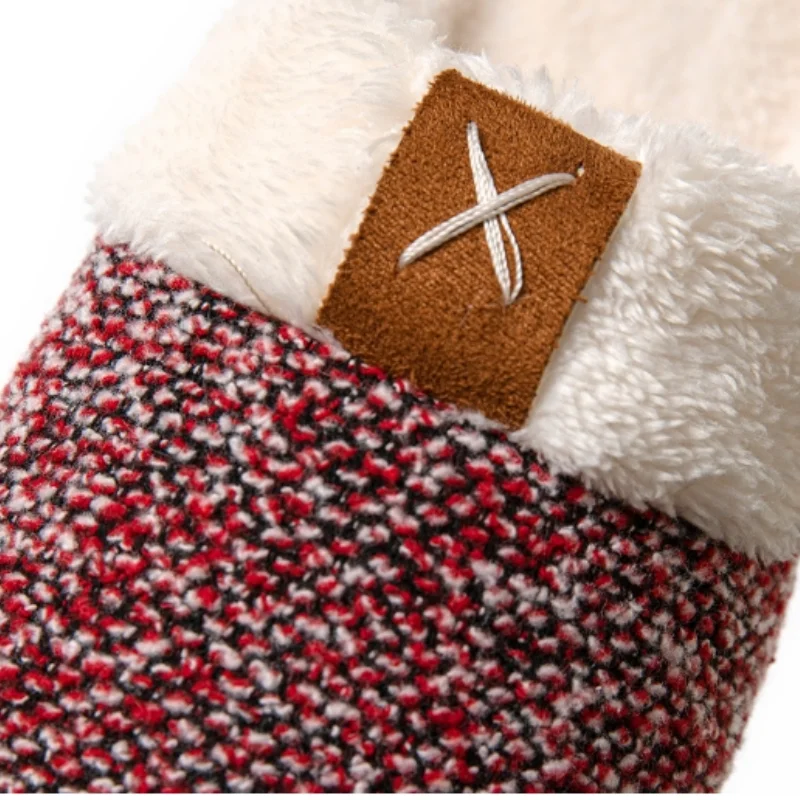 Men & Women Indoor Bedroom Slipper 2023 Winter New Plush Warm Thicken Couple  Cotton Slipper Casual Cozy Lady Shoes 36-45 A0095