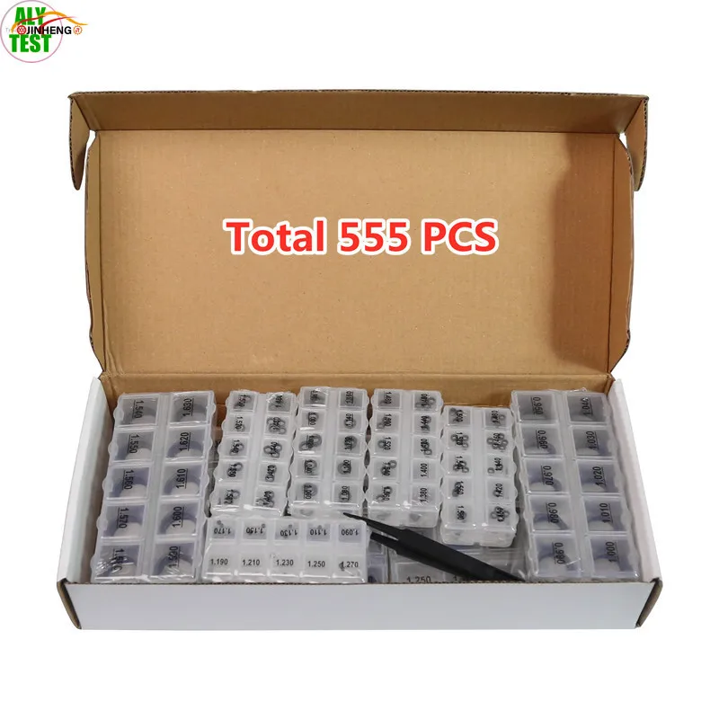 555PCS CRIN Common Rail Injector Repair Adjustment Washer Gasekt for BOSCH DENSO B11,B12,B13,B14,B16,B22,B25,B26,B27.B31,B48