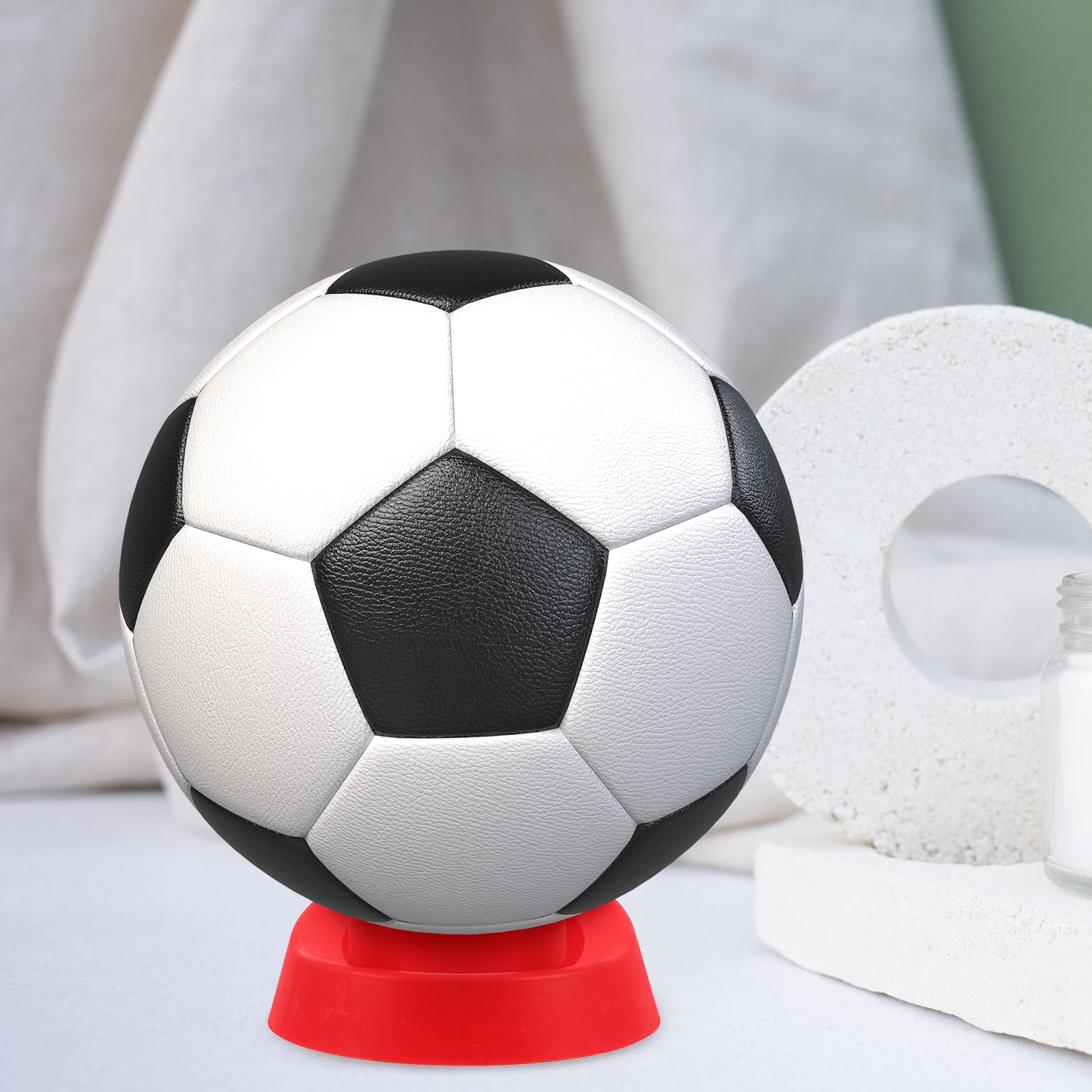 

2Pcs Sports Ball Cradle Display Stand Multipurpose Holder for Football Soccer Rugby Stable Rack Sport Stand Football Holder