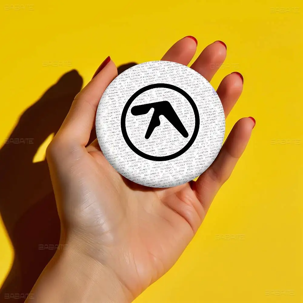 DJ A-Aphex T-Twins Cartoon Brooches Anime Badge Round Handmade Brooch Lapel Pins Jewelry for Backpack Clothes Gifts - view 6