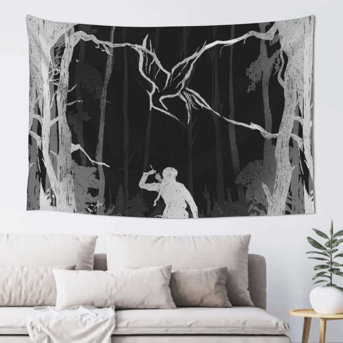 

Hunger Games Woods - Matte Black Tapestry Room Decor Cute Christmas Decoration Tapestry