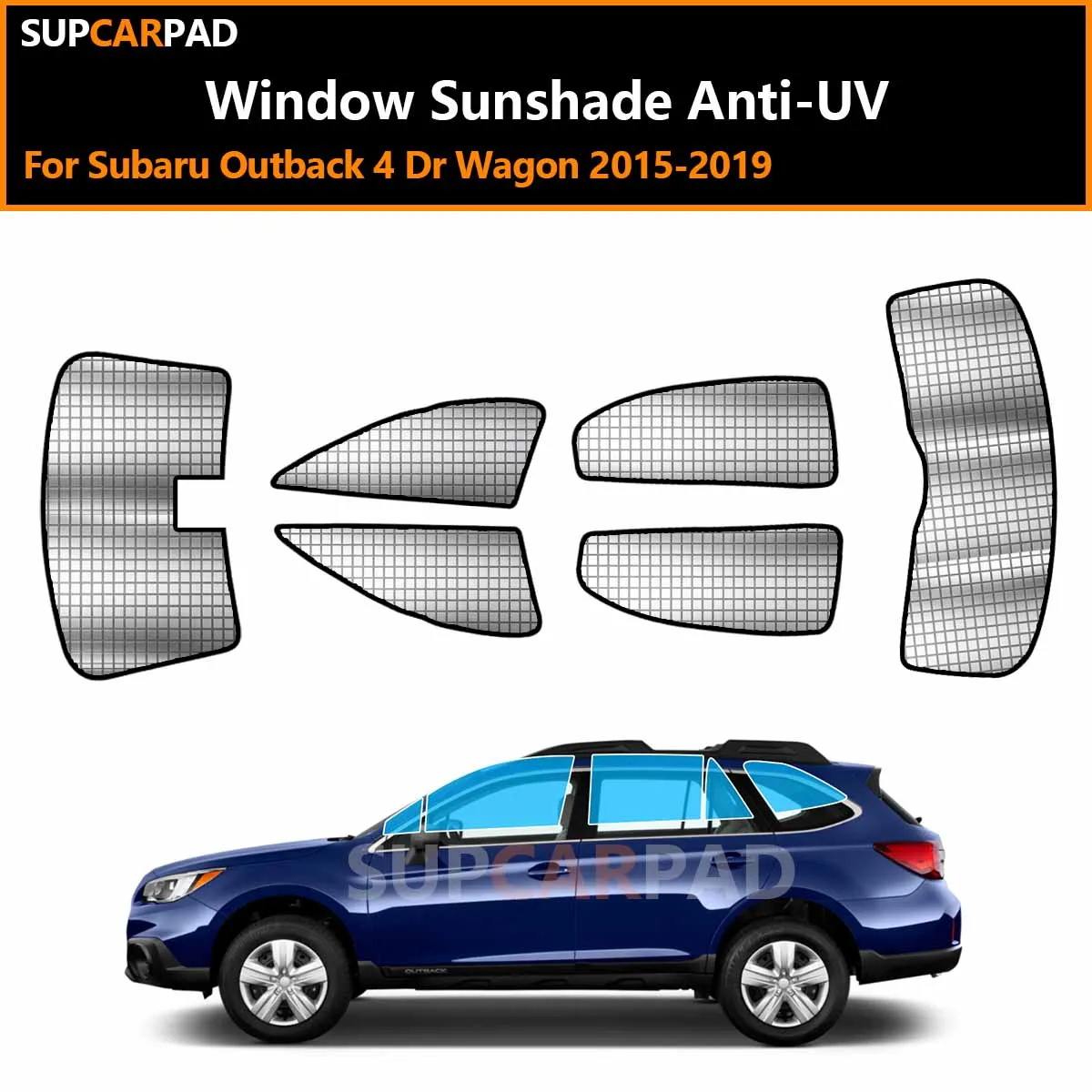 

For Subaru Outback 4 Dr Wagon 2015-2019 Custom Car Window Sunshade Anti-UV Car Sun Window Visors Sunshade Covers Accessories