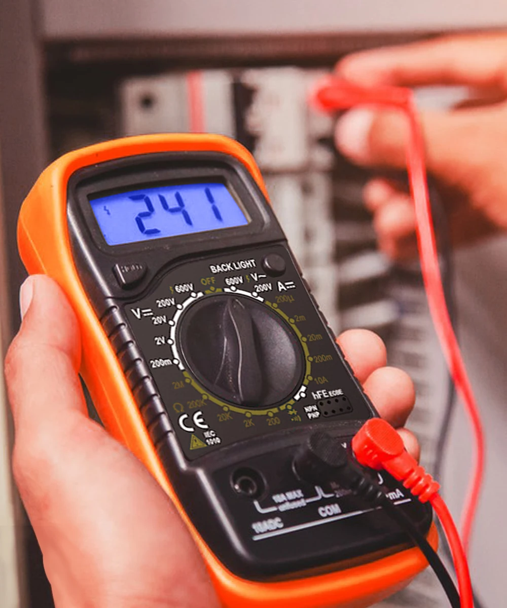 

Tester Meter Multimetro XL830L Handheld Digital Multimeter LCD Backlight Portable AC/DC Ammeter Voltmeter Ohm Voltage