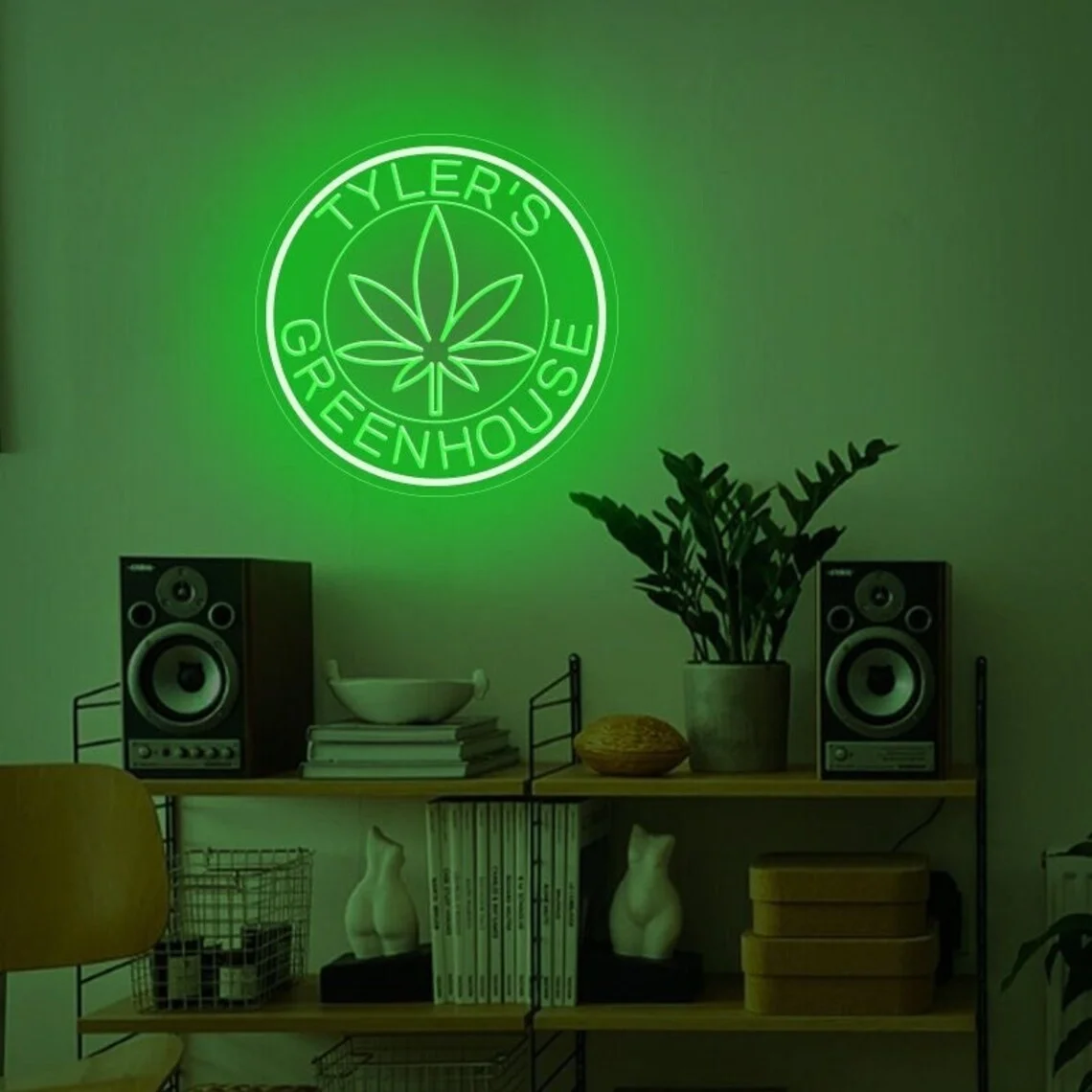 

Personalized Weed Wall Art Neon Sign Home Decor Decor Smoker Neon Sign