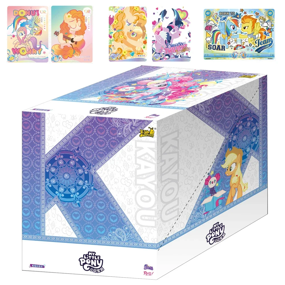 

Kayou My Little Pony Collection Card For Children Magic Friendship Party Applejack Fantasy Rainbow Limited Game Card Table Toys