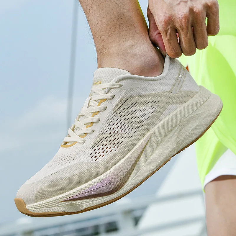 Men Fashion Running Luxury Shoes Sneakers Mesh Shoes Trainer Race Outdoor Breathable Cushioning Couple Non-Slip Shoes - view 6