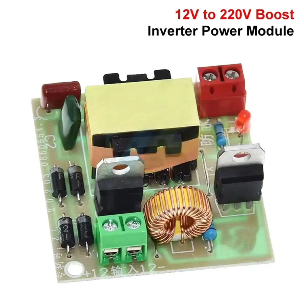 (A99Z] 12V to 220V Step UP Power Module 120W DC-AC Boost Inverter Module Dual Channel Inverse Converter Booster Module