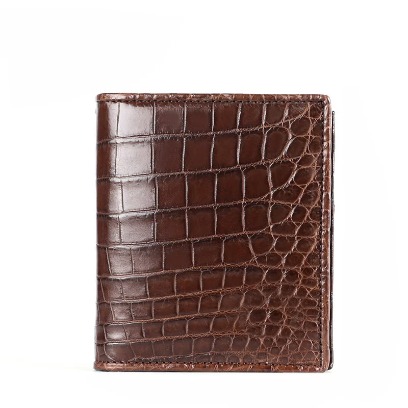 2022 New Leather Genuine Mens Wallet Short Horizontal Multi Card Wholesale Men's Brown Purses Passport Cover Luxury Designer