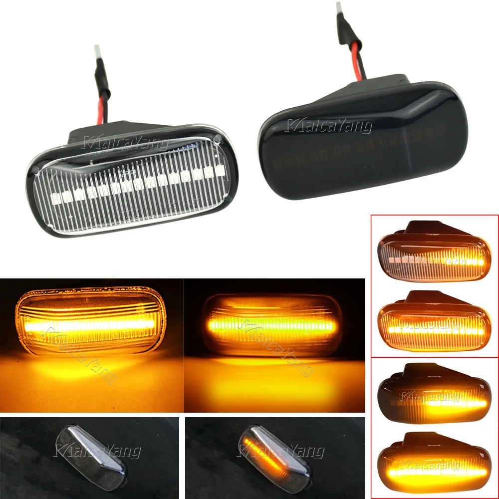 Auto Parts Side Marker Lamp Dynamic LED Turn Signal Lights For Honda CRV Accord Civic Jazz Fit Stream Integra DC5 Odyssey Acura