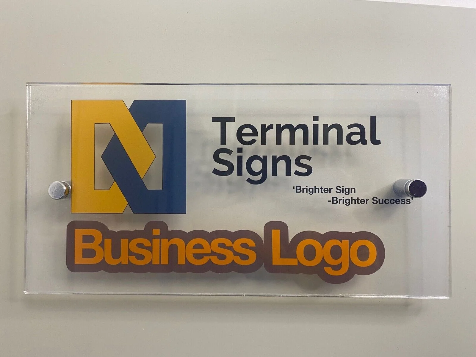 Customized Acrylic Sign Business Sign Clear Acrylic Sign With Business Logo