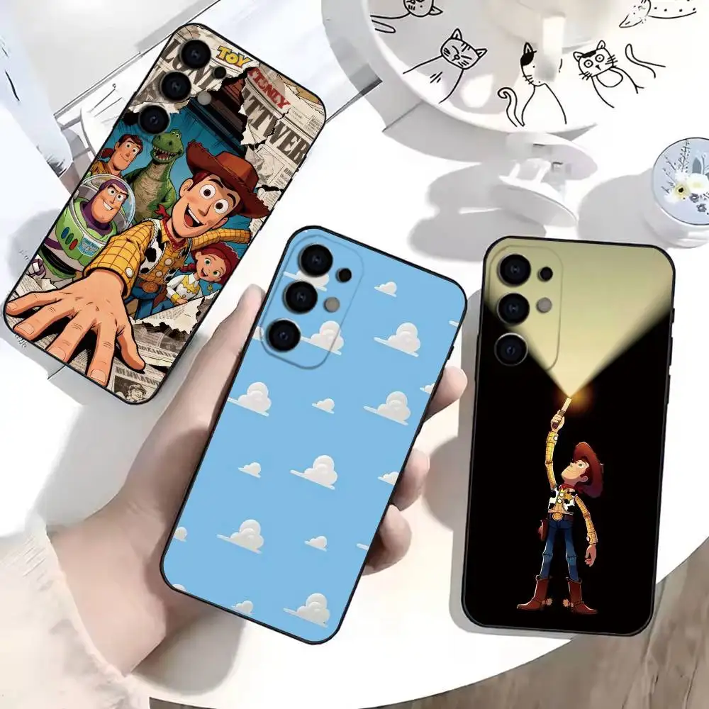 Cartoon T-Toys- S-Storys Gift Phone Case For Samsung S26,S25,S24,S23,S22,S21,S30,Ultra,Plus,Fe,Lite,Note,10,Black Cover