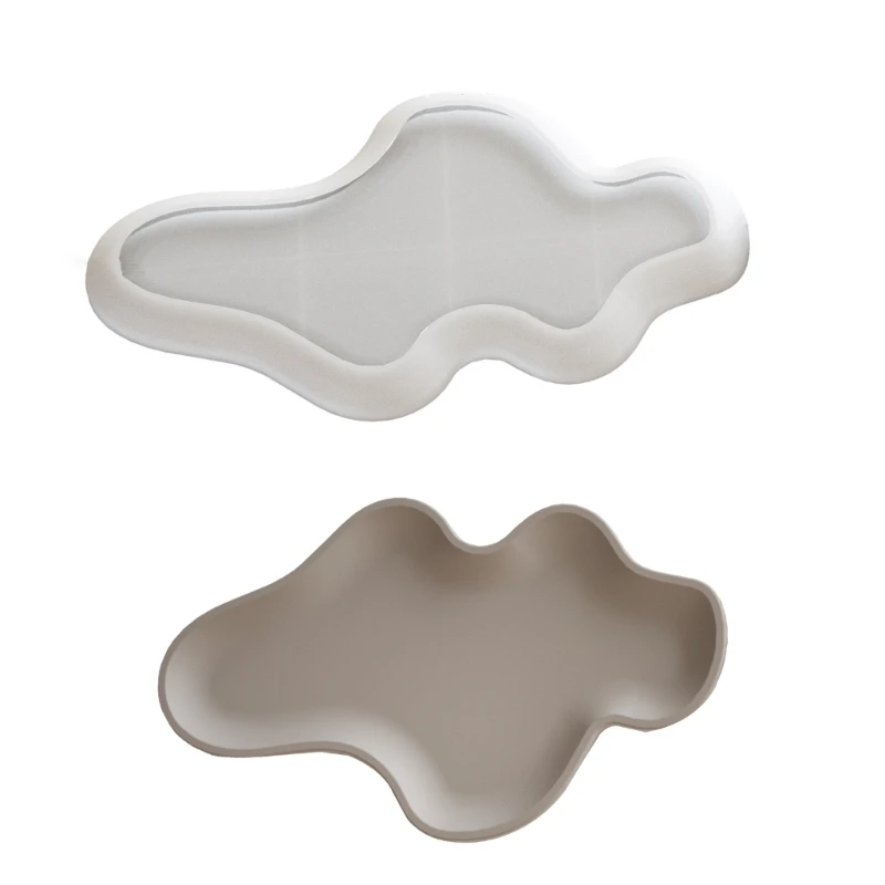 Handcraft Your Own Resin And Concrete Trays Sturdy Silicone Home Decoration with Large Oval Elegant Molds Daily Use Dropship