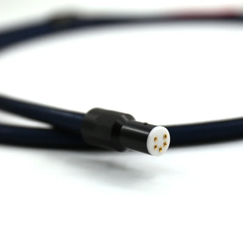 Viborg LC802 99.99% cobre banhado a prata 5N OFC Tonearm cabo com 5 pinos para conector macho XLR