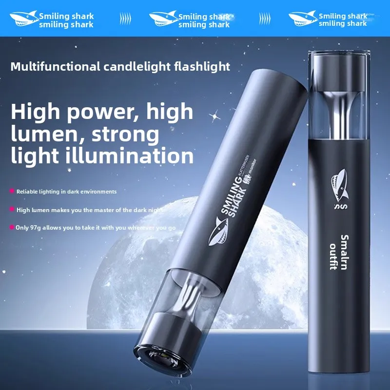 Flashlight camping lamp multifunctional household ultra-bright portable outdoor long-lasting   strong light