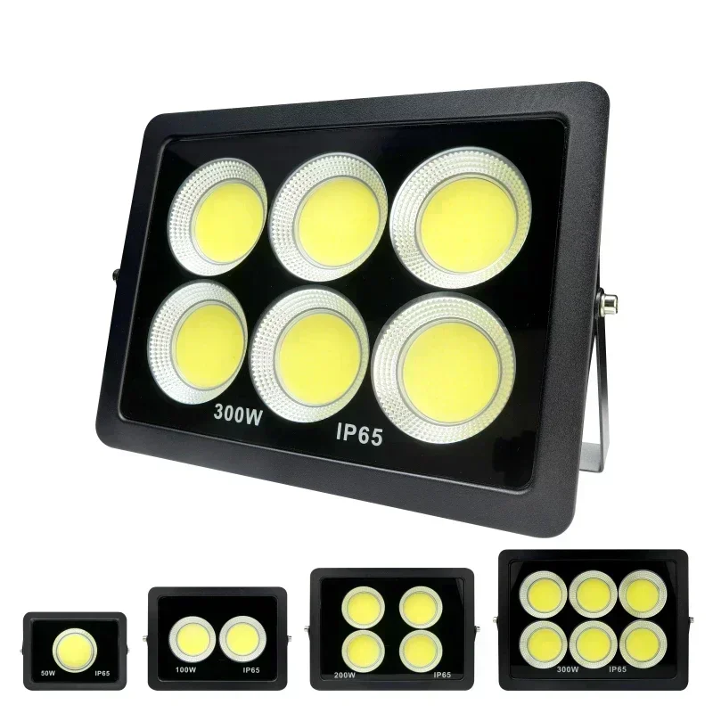 Imagem -06 - Holofote Led para Iluminação Exterior Lâmpada de Jardim Cob Floodlight Ip65 Impermeável Spotlight 300w 200w 100w 50w 220v