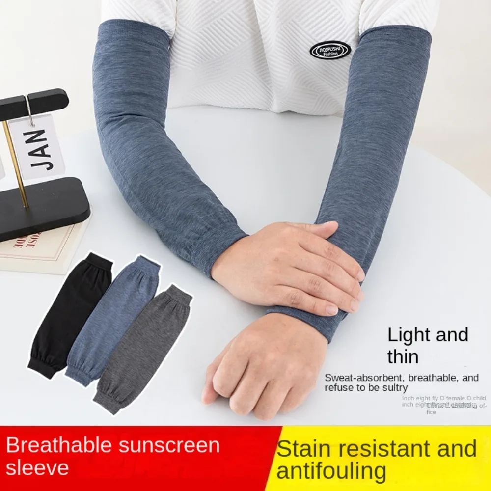 Long Sun Protection Sleeves UV Protection Sunscreen Sleeves Summer Cooling Arm Sleeves Practical Arm Cover Apparel Accessories