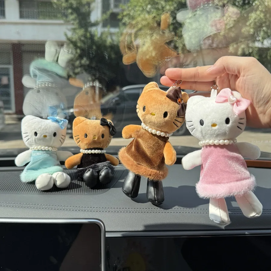 

Cartoon For Kt Plush Keychain Bag Accessory Cute Girl Christmas Gift Doll Bag Charm Keychain Doll Toy