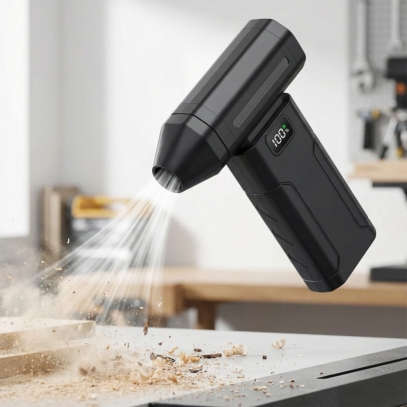 

Compressed Air Duster 5-Speed Handheld Portable Dust Blower Electric Dryer 6000mAh for Car Computer Home Office Dust Cleaning