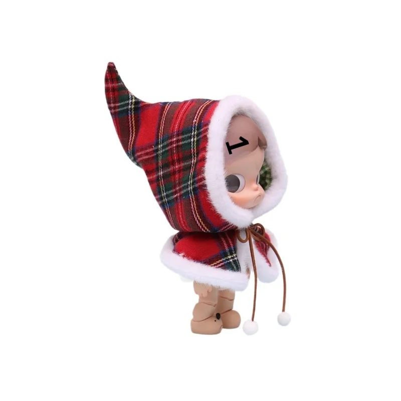 Compatible With Zsiga 1/8 Bjd Sister Gazi Cape & New Year Top Hat Set New Year Doll Outfit Set