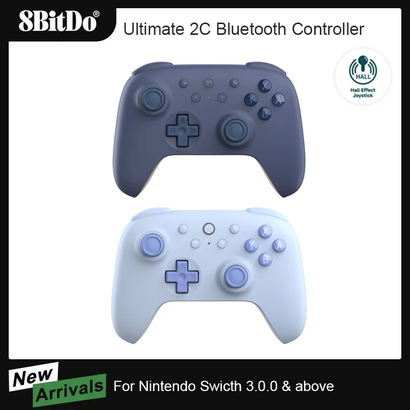 8BitDo Ultimate 2C Bluetooth Controller Wireless Gamepad with Hall Effect Joystock for Nintendo Switch NS OLED Console