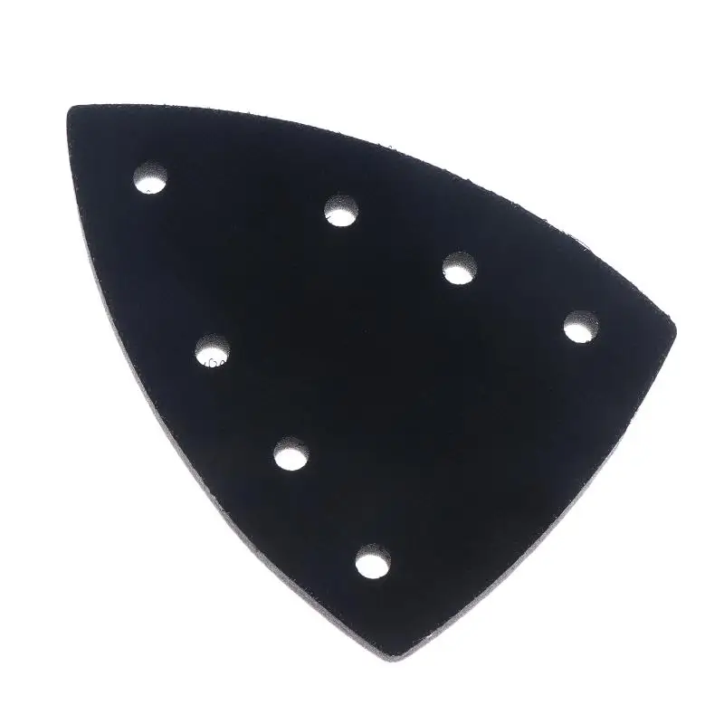 7-Hole Triangle Sanding Pad - Foam Backer Plate for 5-Inch Sander, Fits Hook & Loop Abrasive Discs