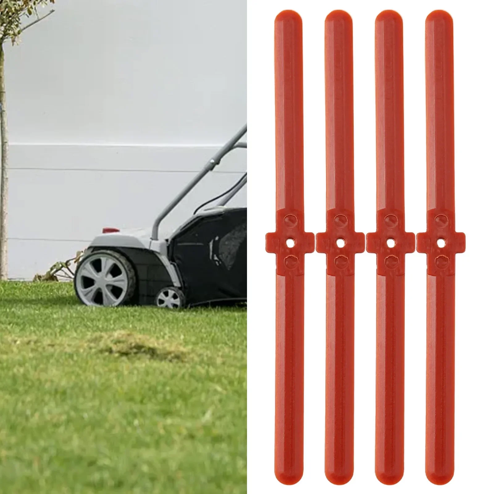 Alta Qualidade Cordless Grass Rope Trimmer, Lâminas De Plástico, Escovadora Elétrica, Ferramenta De Poder De Jardim, Peças De Reposição, 4Pcs