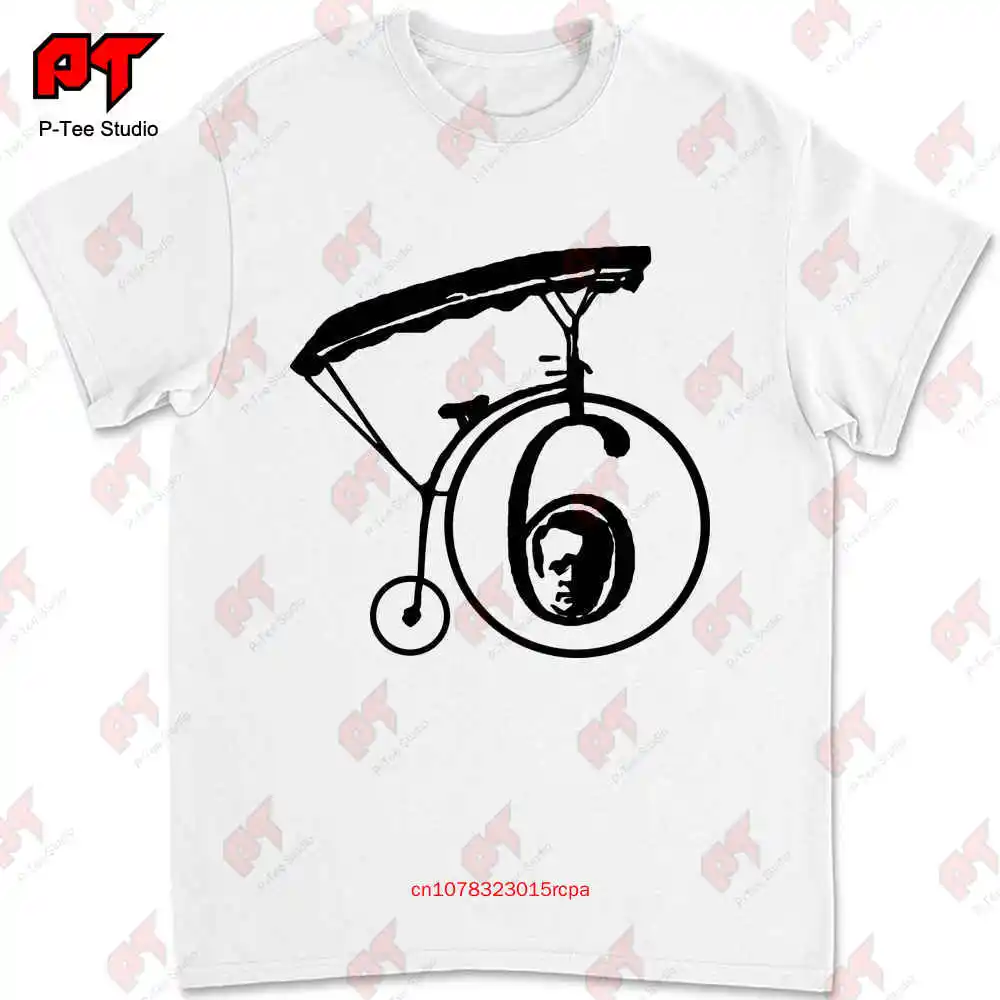 Penny Farthing Patrick Mcgoohan Cult Tv Series Dangerman The Prisoner Number 6 T-shirt DQPK