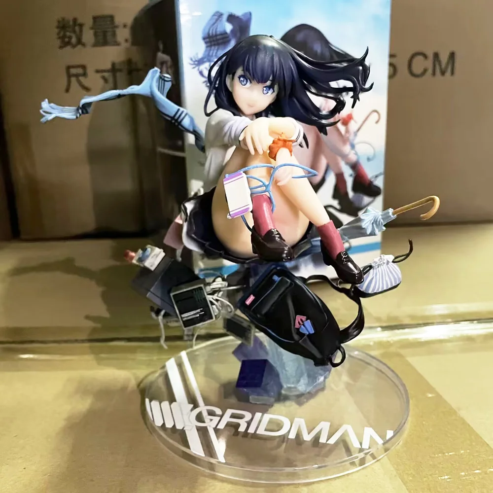 Anime Takarada Rikka Skirt Electronic Superhuman Denkou Choujin Gridman  Figure Model Toys Gift