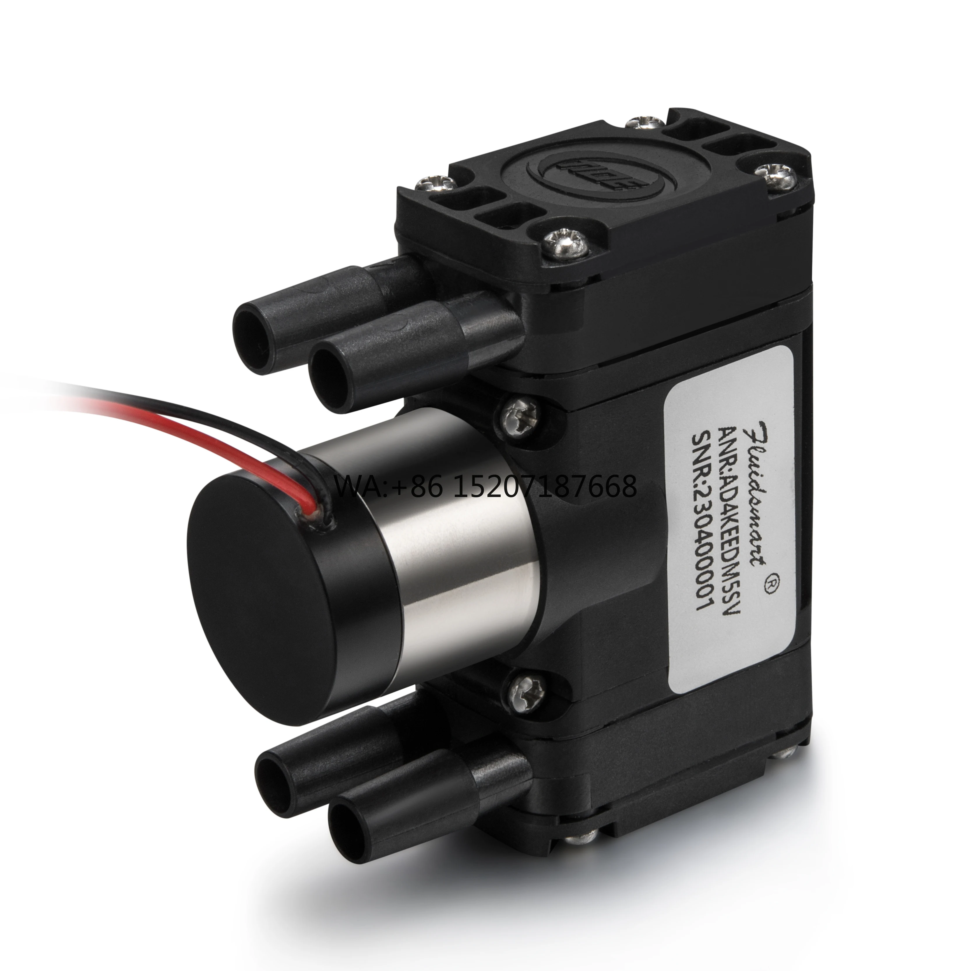 Pompe à vide à Micro diaphragme sans huile, débit constant silencieux à faible bruit, 6lpm, Mini pompe d'échantillon de gaz pour Instrument d'analyse de cov portable