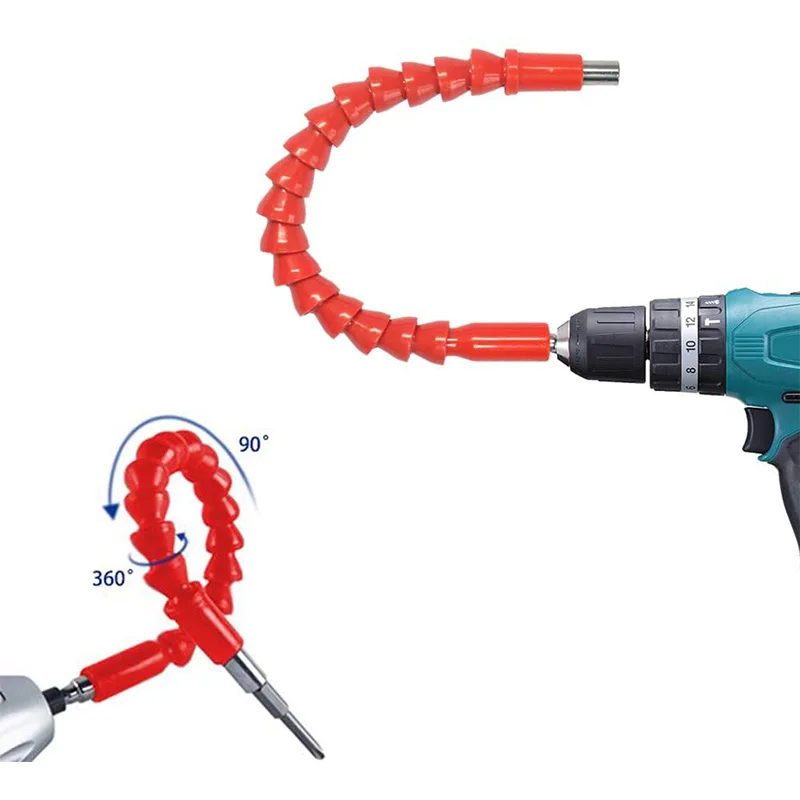 Juego de destornilladores de ángulo recto de 105 grados, adaptador de enchufe de broca hexagonal, juego de adaptadores de enchufe Universal de 3 piezas con eje Flexible