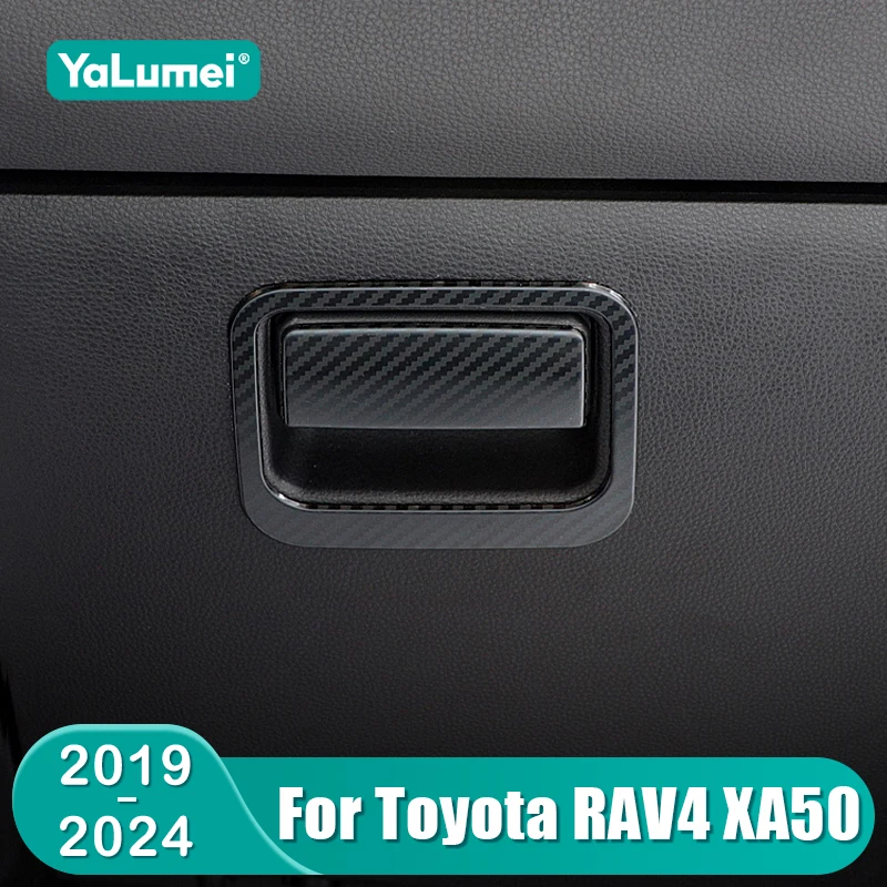 For Toyota RAV4 XA50 2019 2020 2021 2022 2023 2024 RAV 4 Hybrid Car Co-pilot Storage Box Handle Bowl Cover Trim Accessories