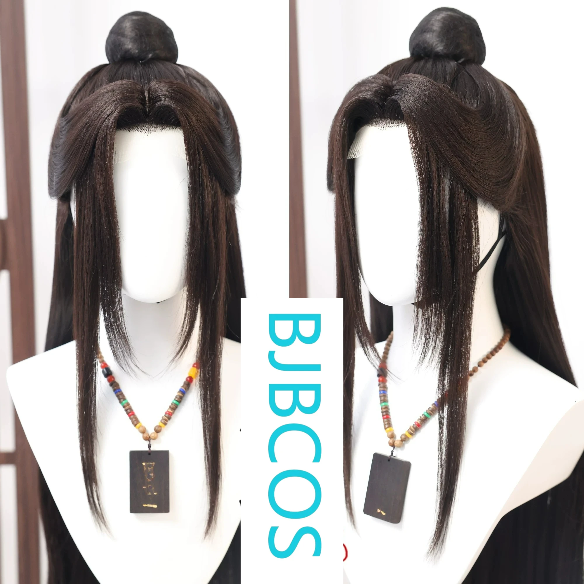 

[Styled Wig]Heaven Official's Blessing COS Anime Version Stylist Female Portrait Lace Front Wig Brown Style Wig Set