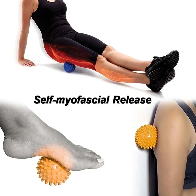 Foot Massage Roller Spiky Ball For Relief Plantar Fasciitis Foot Back Leg Hand Tight Muscle Deep Tissue Acupresssure Recovery