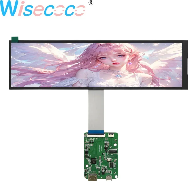 8.8 Inch HSD088IPW1 Touch LCD Display 1920*480 Driver Controller Board Auto Screen For Raspberry PI Aida64 Wisecoco Monitor