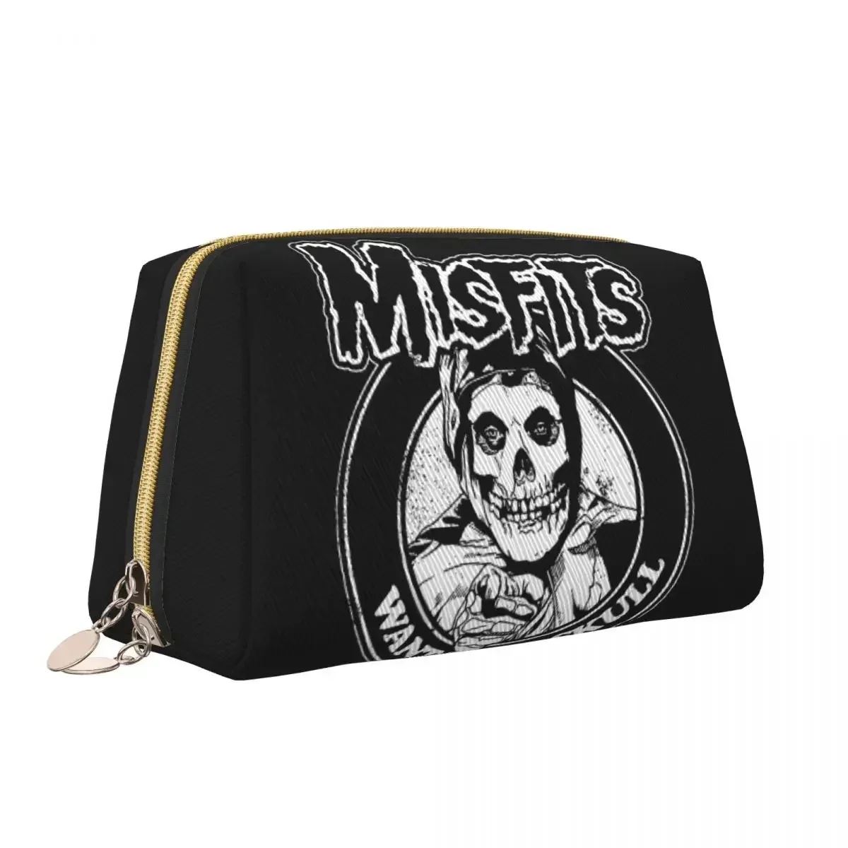 Misfits Horror Punk Rock Cosmetic Bag Women Kawaii Large Capacity Makeup Case Beauty Storage Toiletry Bags